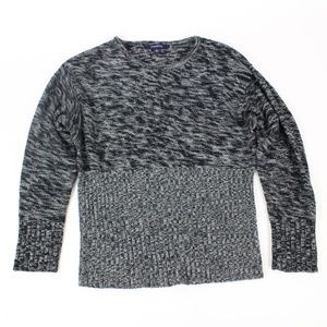 Chadwicks 2-Tone Black & Grey Sweater Sz L